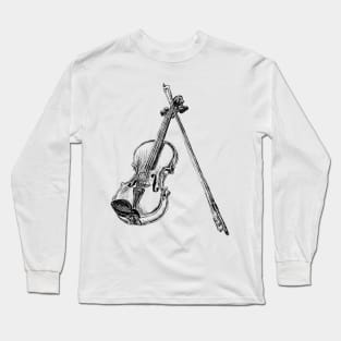 Violin Image Long Sleeve T-Shirt